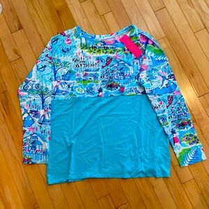 NWT Lilly Pulitzer Finn Top Lilly Loves Nantucket Large